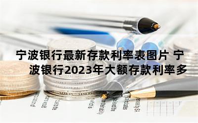 宁波银行最新存款利率表图片 宁波银行2023年大额存款利率多少